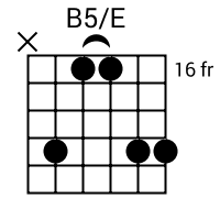 B5/E chord
