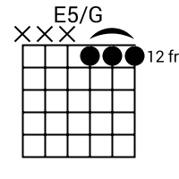 E5/G chord