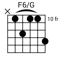 F6/G chord