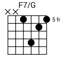 F7/G chord